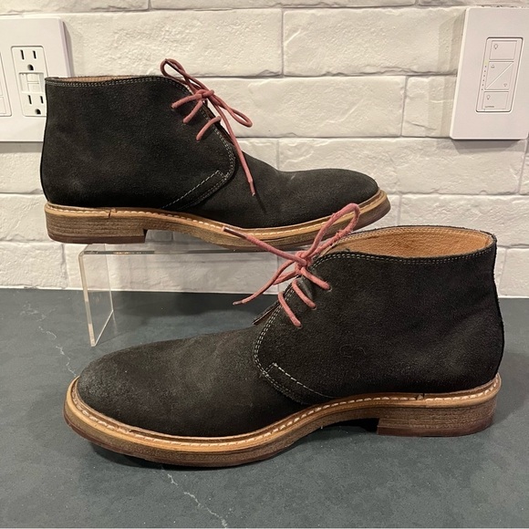 1901 Canyon chukka boots sz 12 gray suede red laces - Picture 15 of 15